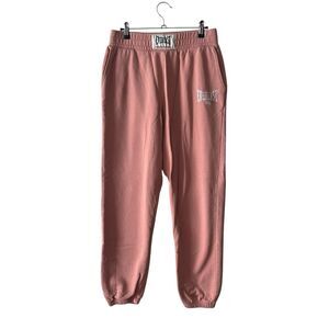 Everlast x ZARA Large Sweatpants Pink Solid Jogger Pants Casual Lounge
